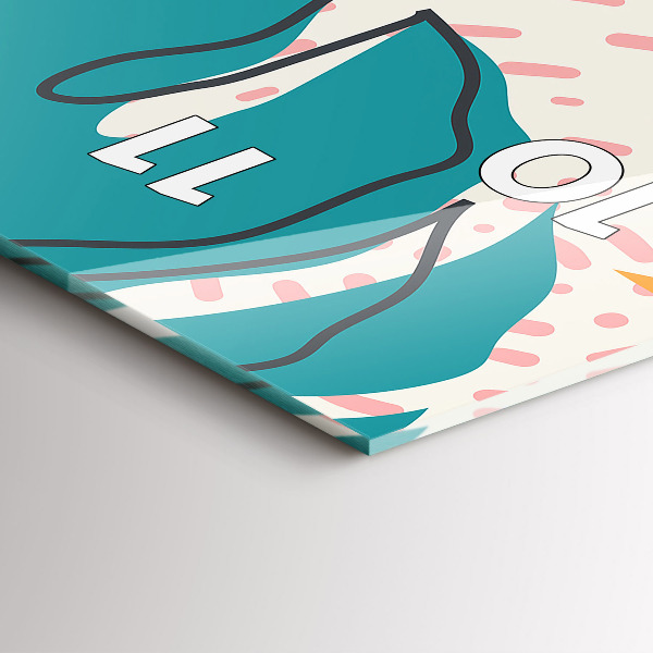 Reloj de vidrio vertical Plantas hawaianas - espejomat.es