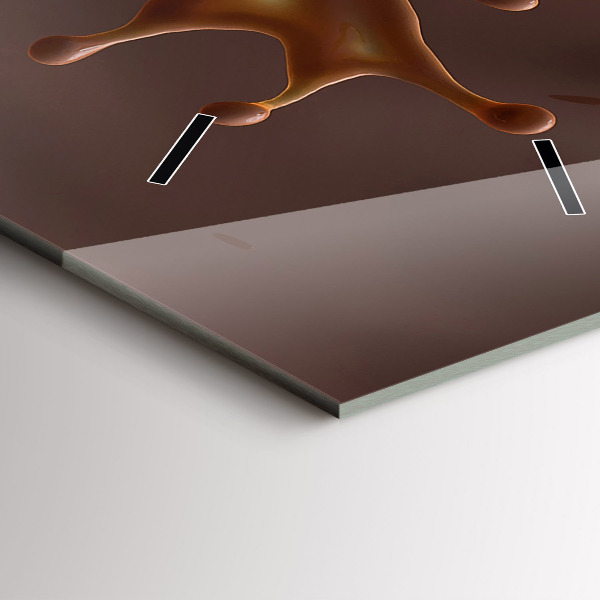 Reloj de vidrio vertical Olas de cacao - espejomat.es