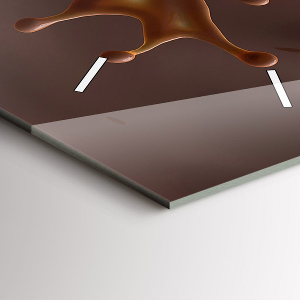 Reloj de vidrio vertical Olas de cacao - espejomat.es