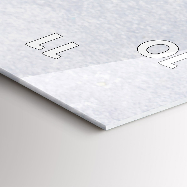 Reloj de vidrio vertical Pedazo de pastel - espejomat.es