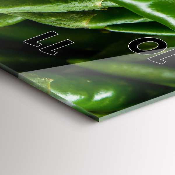 Reloj vertical Pimiento verde - espejomat.es