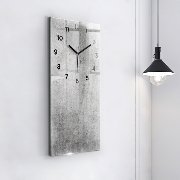 Reloj de vidrio vertical Pared en bruto - espejomat.es