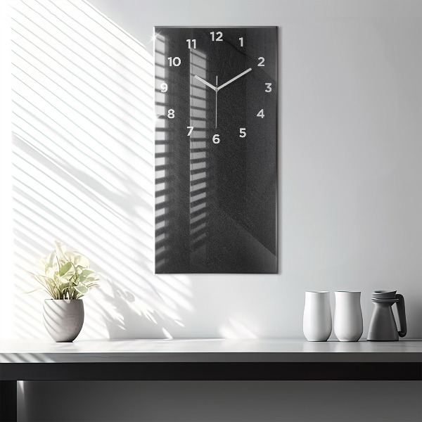 Reloj de cristal vertical Roca oscura - espejomat.es