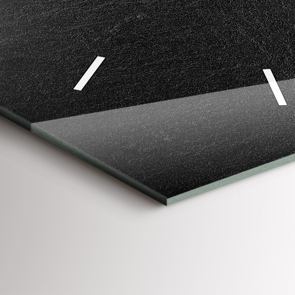 Reloj de cristal vertical Roca oscura - espejomat.es