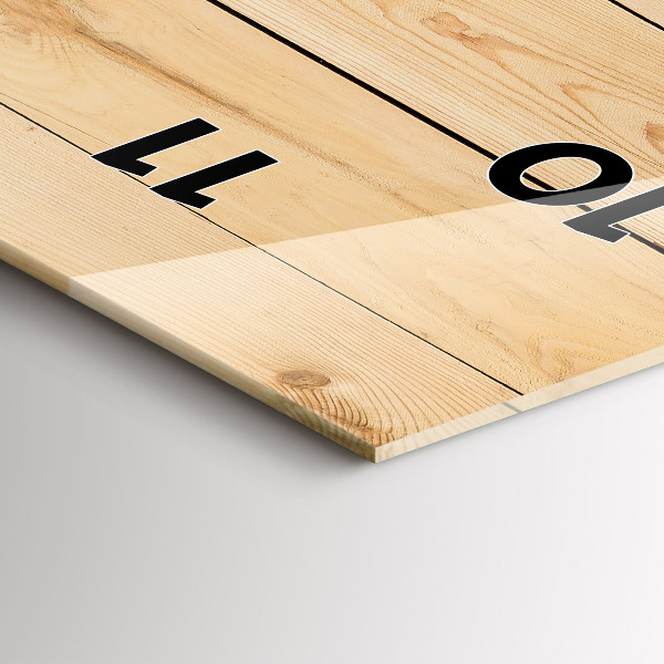 Reloj vertical Tablones de madera - espejomat.es