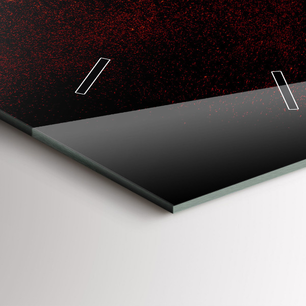 Reloj de cristal vertical Pimientos picantes - espejomat.es