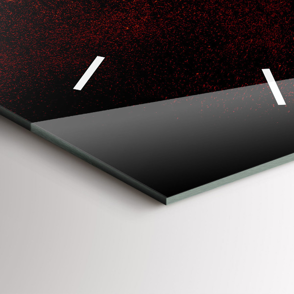 Reloj de cristal vertical Pimientos picantes - espejomat.es