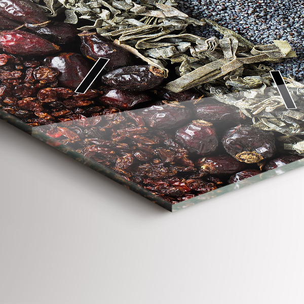 Reloj de vidrio vertical Filas de especias - espejomat.es