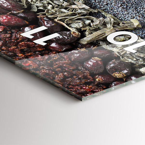 Reloj de vidrio vertical Filas de especias - espejomat.es