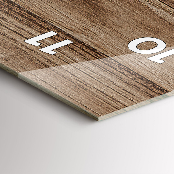 Reloj vertical Madera oscura - espejomat.es