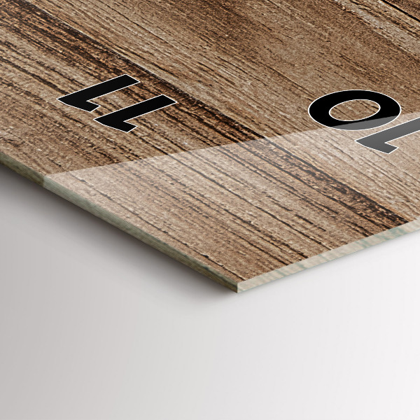 Reloj vertical Madera oscura - espejomat.es