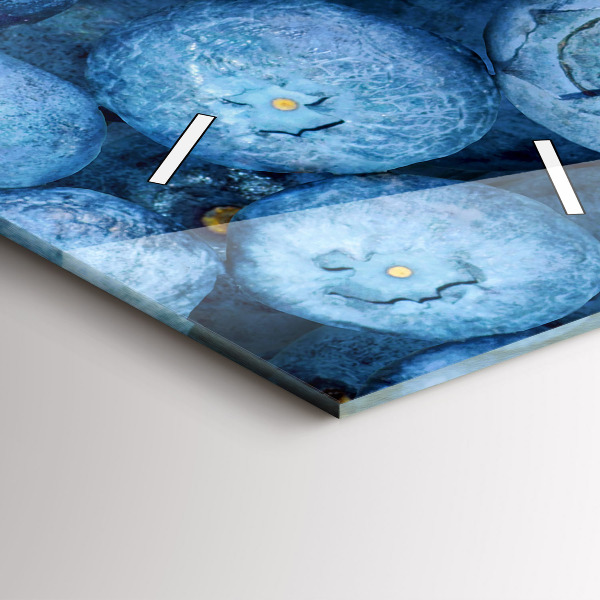 Reloj de cristal vertical Bayas y frambuesas - espejomat.es