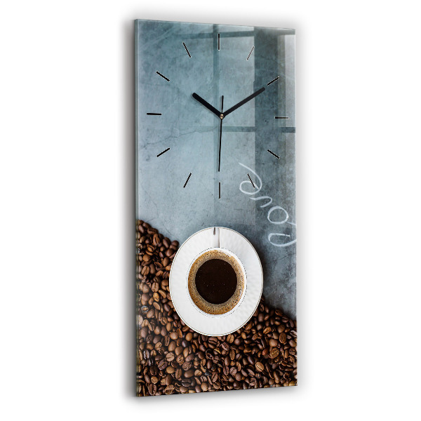 Reloj vertical Taza de café - espejomat.es