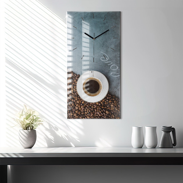 Reloj vertical Taza de café - espejomat.es