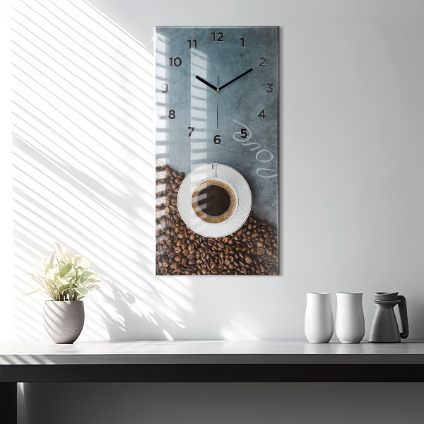 Reloj vertical Taza de café - espejomat.es