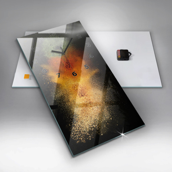 Reloj de vidrio vertical Especias esparcidas - espejomat.es