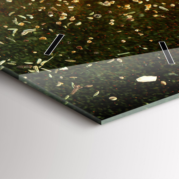 Reloj vertical Abstracción de especias - espejomat.es