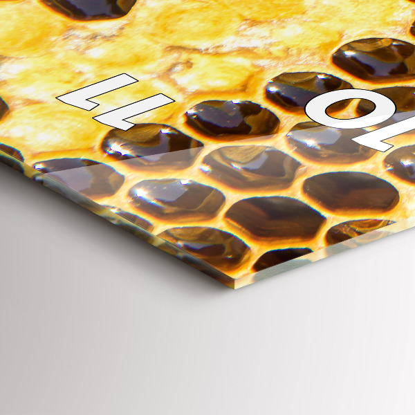 Reloj de cristal vertical Panal - espejomat.es