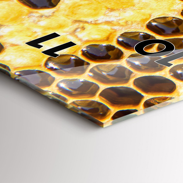 Reloj de cristal vertical Panal - espejomat.es