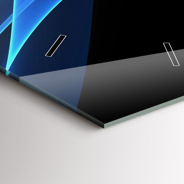 Reloj de cristal vertical Líneas azules - espejomat.es