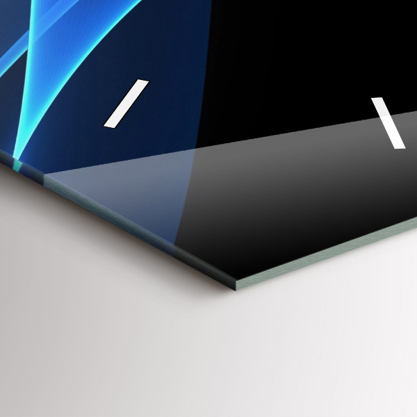 Reloj de cristal vertical Líneas azules - espejomat.es