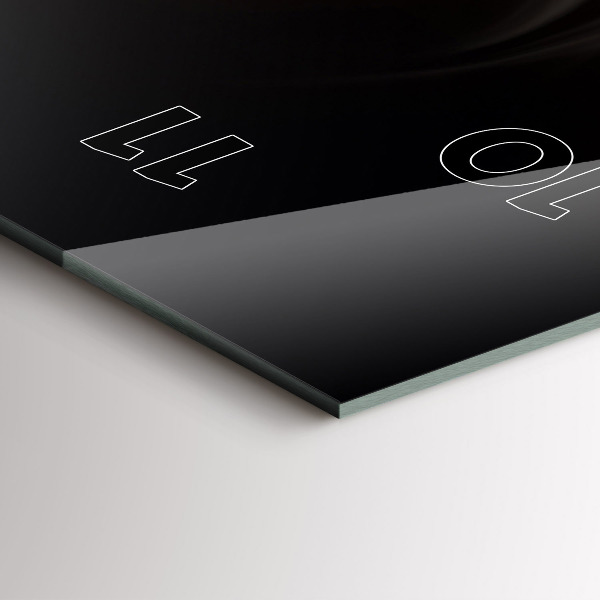 Reloj de vidrio vertical Taza de café - espejomat.es