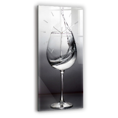 Reloj de vidrio vertical Copa de vino - espejomat.es