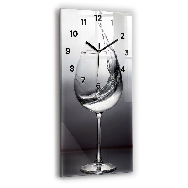 Reloj de vidrio vertical Copa de vino - espejomat.es