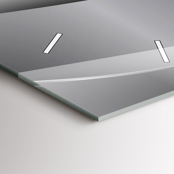 Reloj vertical Abstracción plateada - espejomat.es