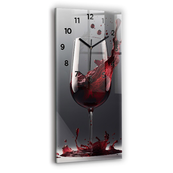 Reloj vertical Copa de vino tinto - espejomat.es
