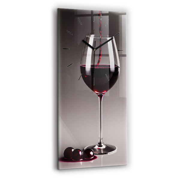 Reloj de vidrio vertical Lámpara de vino tinto - espejomat.es