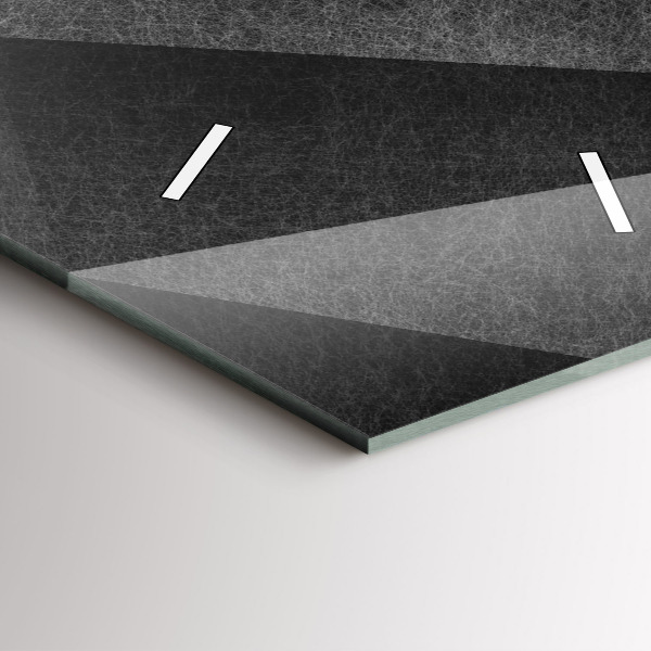 Reloj de vidrio vertical Abstracción geométrica - espejomat.es