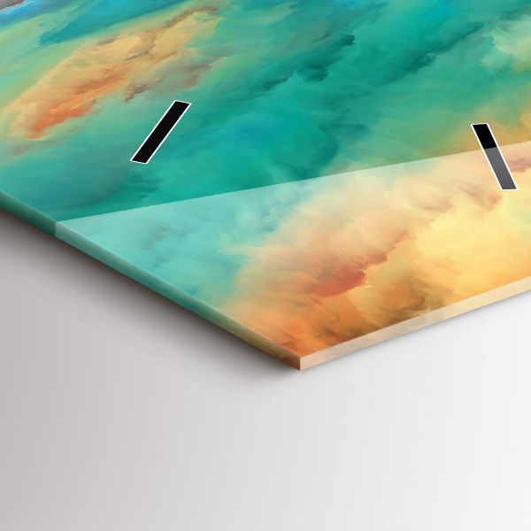 Reloj vertical Paisaje abstracto - espejomat.es