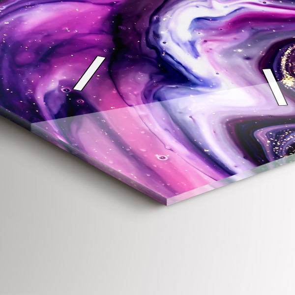 Reloj de cristal vertical Mármol abstracto - espejomat.es