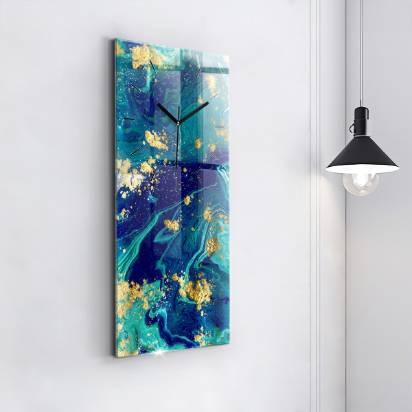 Reloj de cristal vertical Abstracción moderna - espejomat.es