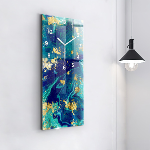 Reloj de cristal vertical Abstracción moderna - espejomat.es