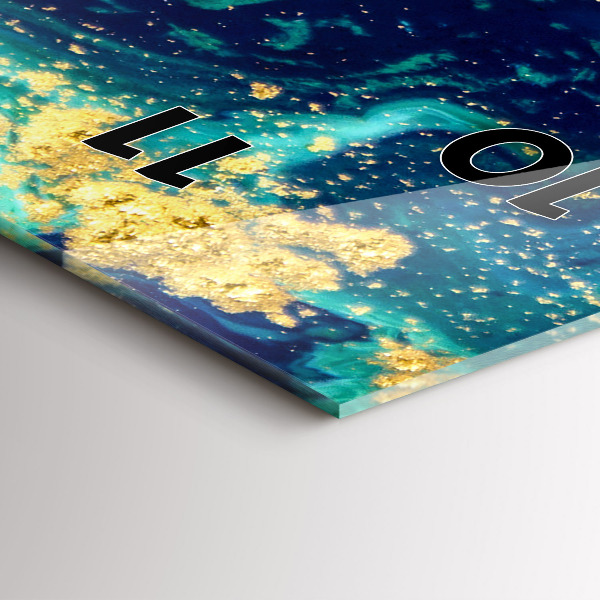 Reloj de cristal vertical Abstracción moderna - espejomat.es