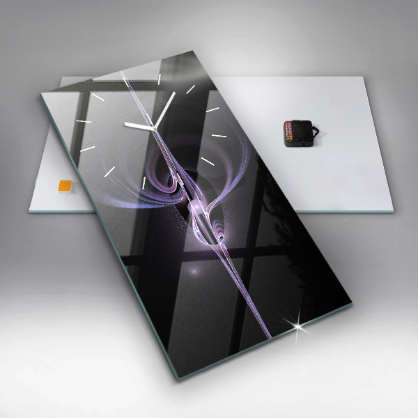 Reloj vertical Abstracción violeta - espejomat.es