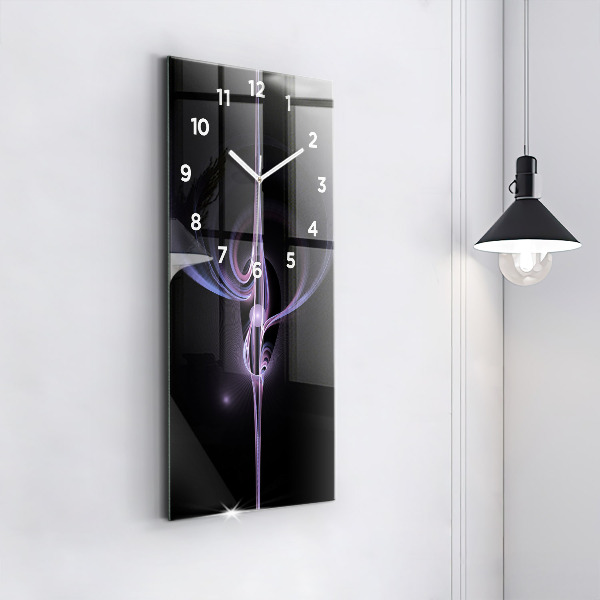 Reloj vertical Abstracción violeta - espejomat.es