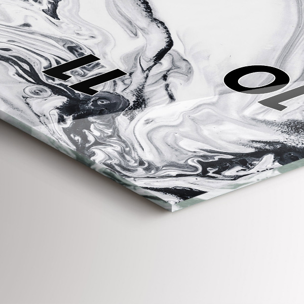 Reloj vertical Abstracción tinta mármol - espejomat.es