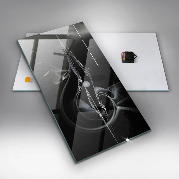 Reloj vertical Humo abstracto - espejomat.es