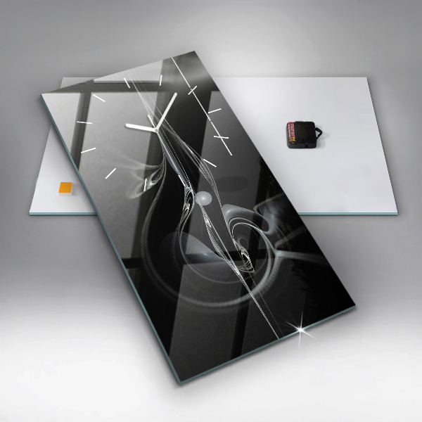 Reloj vertical Humo abstracto - espejomat.es