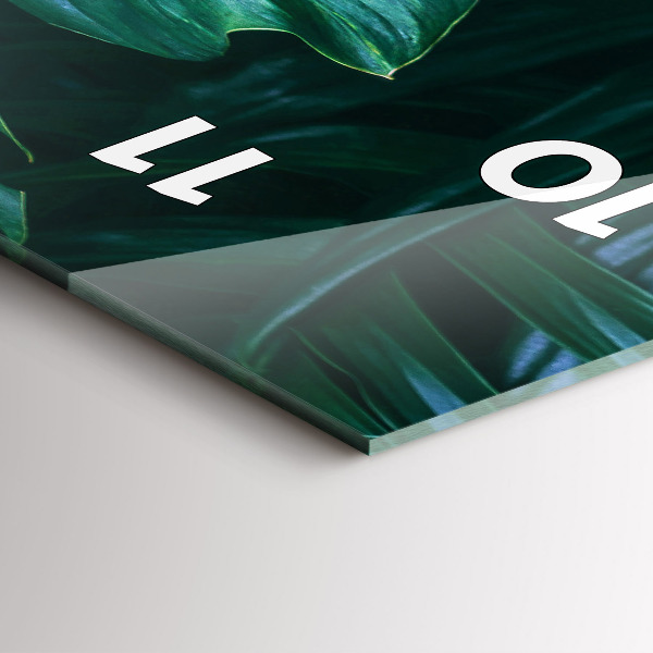 Reloj vertical El lado tropical de la naturaleza - espejomat.es