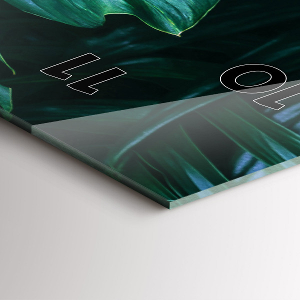 Reloj vertical El lado tropical de la naturaleza - espejomat.es