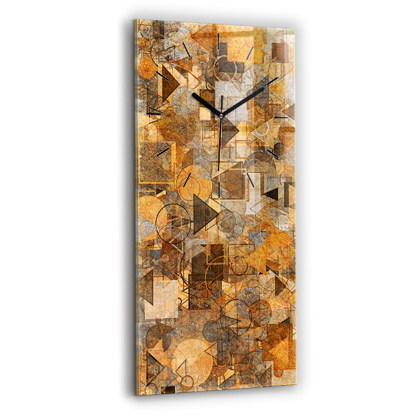Reloj de vidrio vertical Formas geométricas - espejomat.es