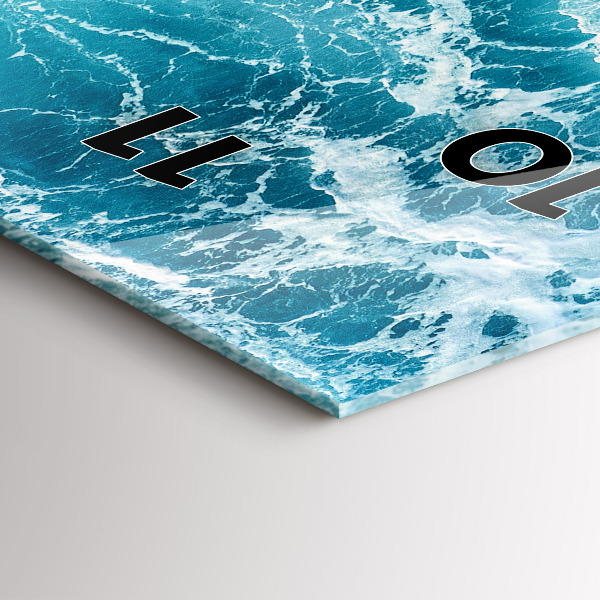 Reloj vertical Olas del mar - espejomat.es