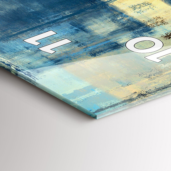 Reloj de cristal vertical Fondo colorido - abstracto - espejomat.es