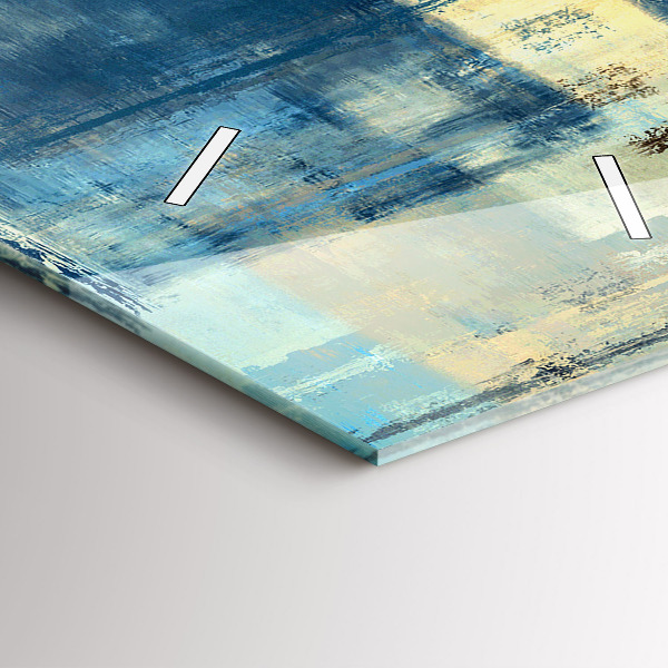 Reloj de cristal vertical Fondo colorido - abstracto - espejomat.es