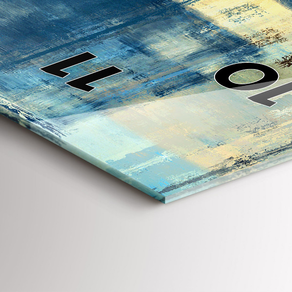 Reloj de cristal vertical Fondo colorido - abstracto - espejomat.es