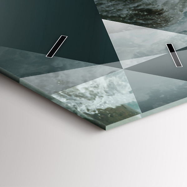 Reloj vertical Olas de mar abstractas - espejomat.es